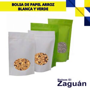 BOLSA PAPEL ARROZ CON CIERRE