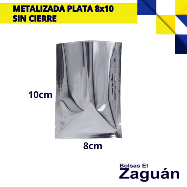 METALIZADA PLATA 8X10