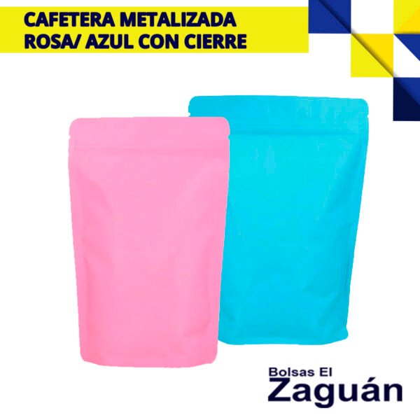 METALIZADA ROSA AZUL CON CIERRE